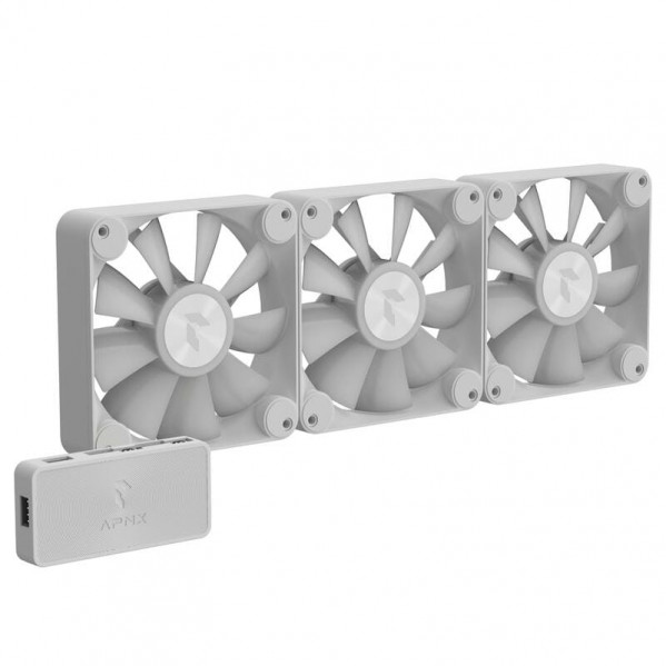Вентилятор APNX FP1-120 ARGB White - 3 Pack (APF3-PF11257.21)