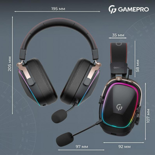 Гарнітура GamePro Asgard Valkyria Black (HSW249B)