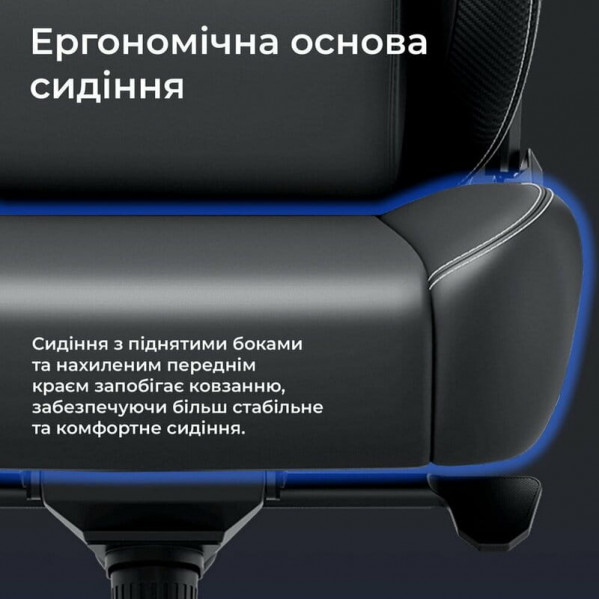 Крісло для геймерів Anda Seat Kaiser 4 V2 Size XL PVC Dark Gray Fabric (AD12YDDC-XLL-20-GB-CF-03)