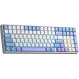 Клавіатура бездротова Aula S100pro Red Switch White/Blue (6948391205762)