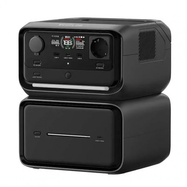 Зарядна станція EcoFlow River 3 Max Plus, 600W, 858Wh (EFRIVER3MaxPlus-EU-CBOX)_EU