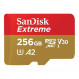 Карта пам`ятi MicroSDXC 256GB UHS-I/U3 Class 10 SanDisk Extreme A2 R190/W130MB/s (SDSQXAV-256G-GN6MN)
