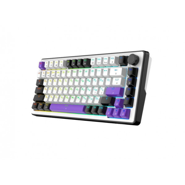 Клавіатура бездротова Hator Hellyberry HK75 Wireless White/Violet