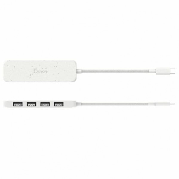 USB-хаб J5create 4 USB-A White (JCH341EW-N)