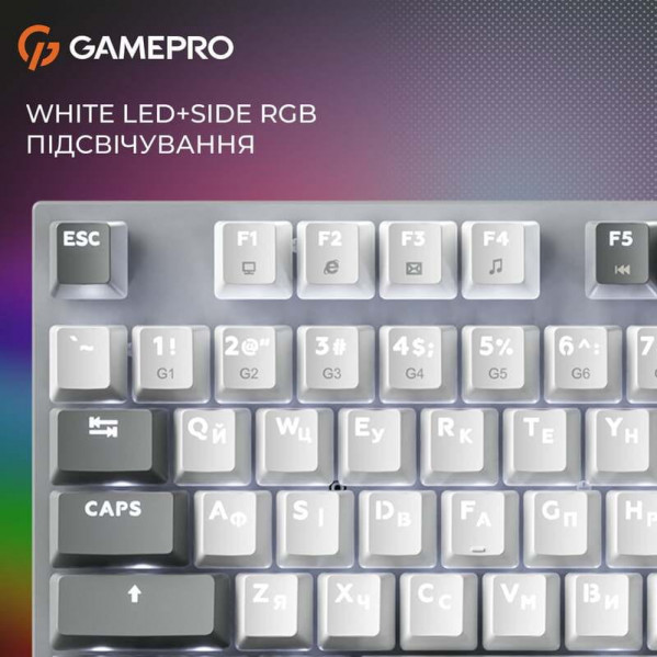 Клавіатура GamePro Genesis Metallic MK144G Outemu Red Swithes USB Gray