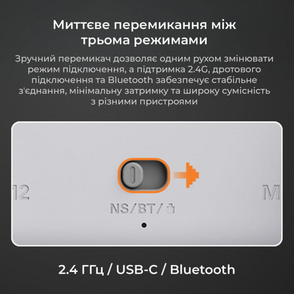 Геймпад Ajazz GP100S RGB White