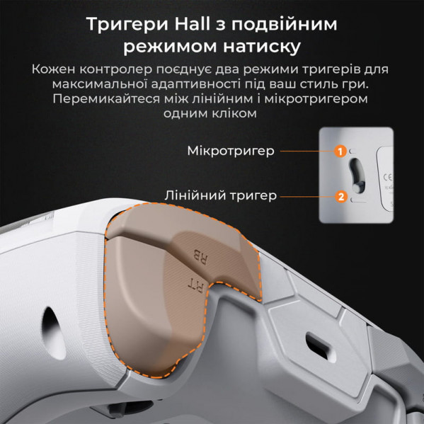 Геймпад Ajazz GP100S RGB White