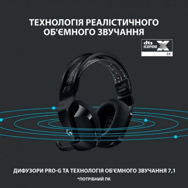 Гарнітура Logitech G733 Black (981-000864)