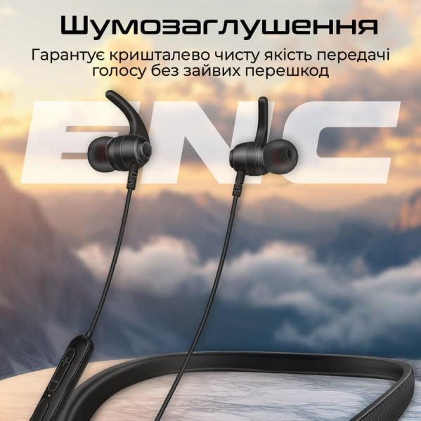 Bluetooth-гарнітура Promate Leap-200h Black