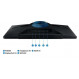Монiтор Samsung 27" Odyssey G3 LS27DG300 (LS27DG300EIXUA) VA Black 180Hz