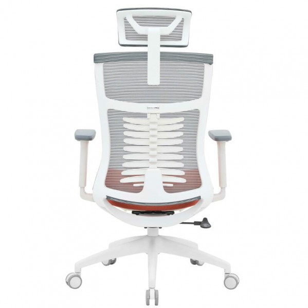 Крісло офісне Officepro Balance OC550-W-DG-OR White/Dark Gray/Orange