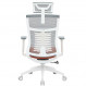 Крісло офісне Officepro Balance OC550-W-DG-OR White/Dark Gray/Orange