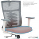 Крісло офісне Officepro Balance OC550-W-DG-OR White/Dark Gray/Orange