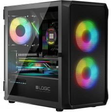 Корпус LogicConcept Portos Mesh+Glass ARGB Black без БЖ (AM-PORTOS-10-0000000-0002)