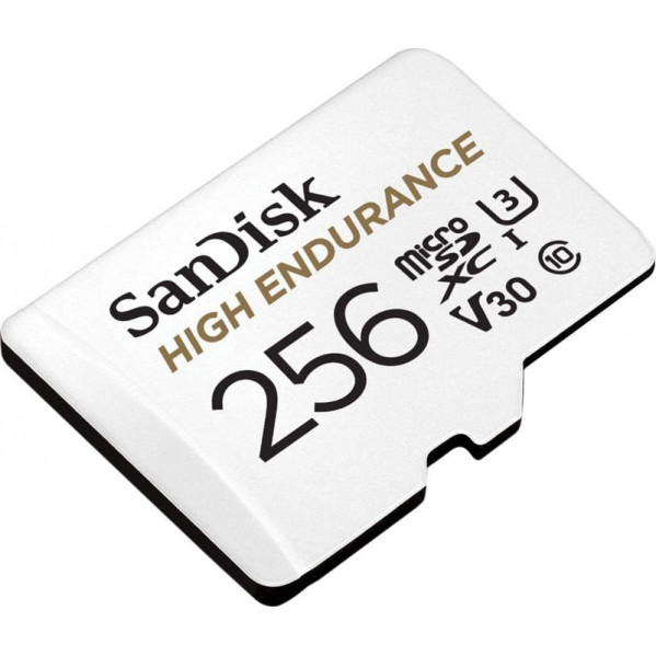 Карта пам`ятi MicroSDXC 256GB UHS-1/U3 Class 10 SanDisk High Endurance R100/W40MB/s + SD-адаптер (SDSQQNR-256G-GN6IA)