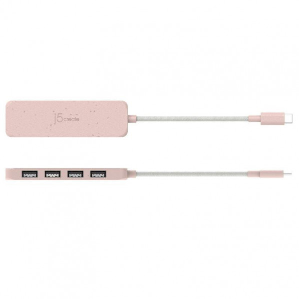USB-хаб J5create 4 USB-A Red (JCH341ER-N)