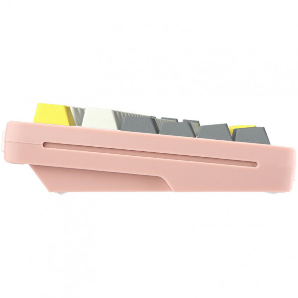 Клавіатура бездротова Epomaker Shadow-S TKL Wisteria Linear Switch Hot-Swap (2.4G/BT/USB) LCD Screen RGB UA Pink (SHS-P-WL)