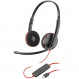 Гарнітура Poly стерео On-ear Blackwire 3220 Black (8X228AA)