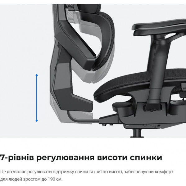 Крісло для геймерів Anda Seat X-Air Pro Size XL Mesh Gray Twilight (AD-WY-01-GGSP-G01)