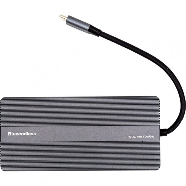 USB-хаб Blueendless USB Type-C 12-в-1 Grey (CA913886)