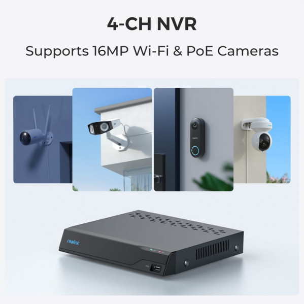 Відеореєстратор Reolink NVS4 без HDD