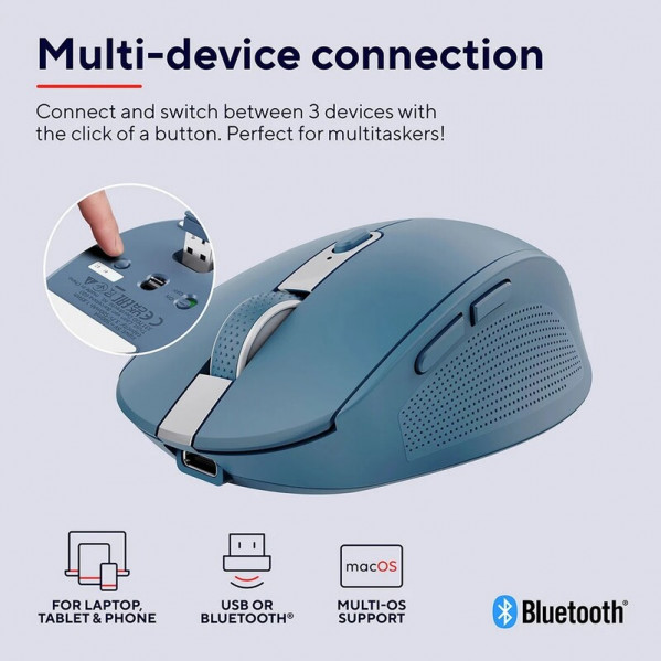 Миша бездротова Trust Ozaa Compact Blue (24934)