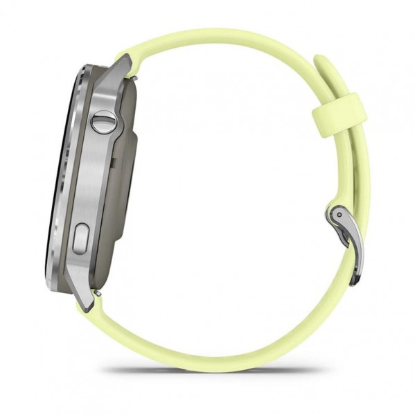 Смарт-годинник Garmin Venu 4 45mm Silver with Citron Silicone (010-03014-42)