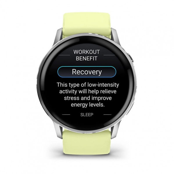 Смарт-годинник Garmin Venu 4 45mm Silver with Citron Silicone (010-03014-42)