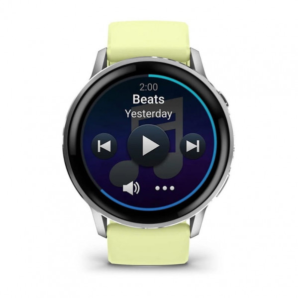 Смарт-годинник Garmin Venu 4 45mm Silver with Citron Silicone (010-03014-42)