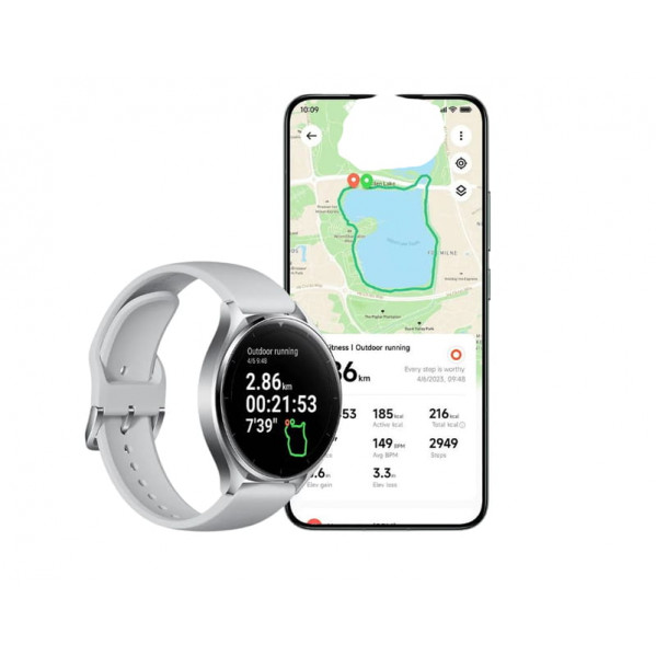 Смарт-годинник Xiaomi Watch 2 Silver Case With Gray TPU Strap (BHR8034GL)