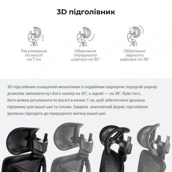 Крісло для геймерів Anda Seat X-Air Mega Size XL Mesh Gray Twilight (AD-WY-01-GGSP)