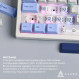 Клавіатура Ajazz AK650 Sea Salt Switch White USB-C (AK650-SS-BWB)