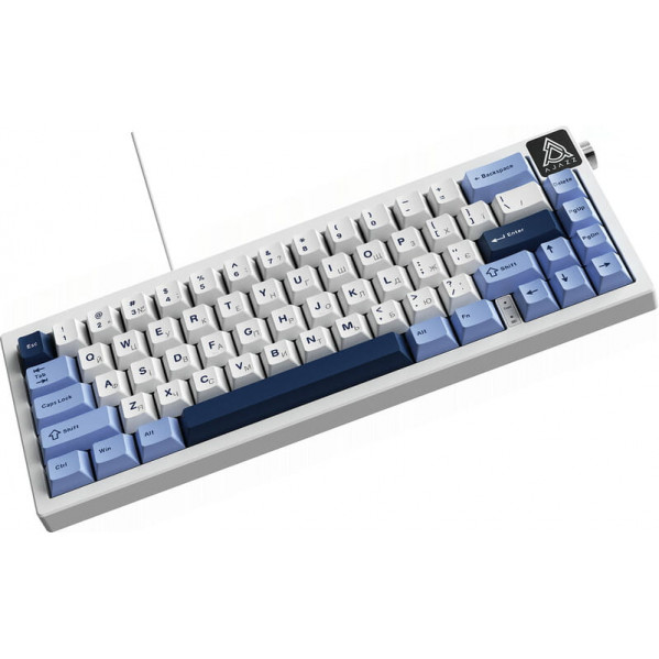 Клавіатура Ajazz AK650 Sea Salt Switch White USB-C (AK650-SS-BWB)