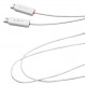 Адаптер J5create USB-A/USB-A (M/M), 1.8 м, White (JUC400-N)