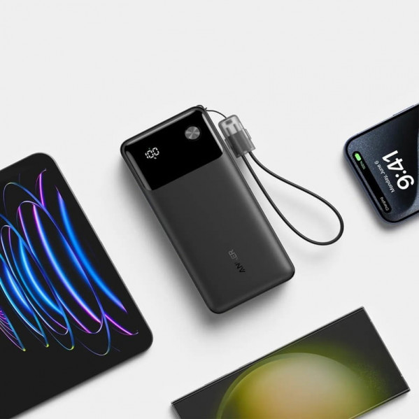 Універсальна мобільна батарея Anker PowerCore 20000mAh 30W Black (A1384G11)