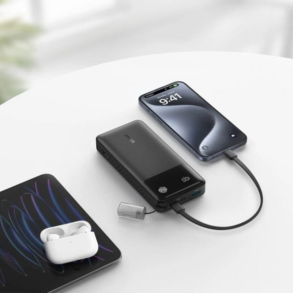 Універсальна мобільна батарея Anker PowerCore 20000mAh 30W Black (A1384G11)
