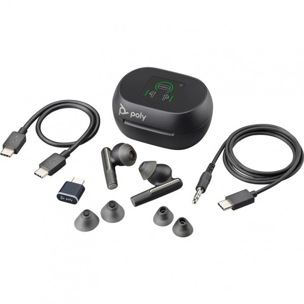 Bluetooth-гарнітура Poly Voyager Free 60+ Earbuds + BT700C + TSCHC Black (7Y8G4AA)