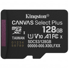 Карта пам`яті MicroSDXC 128GB UHS-I Class 10 Kingston Canvas Select Plus R150MB/s (SDCS3/128GBSP)