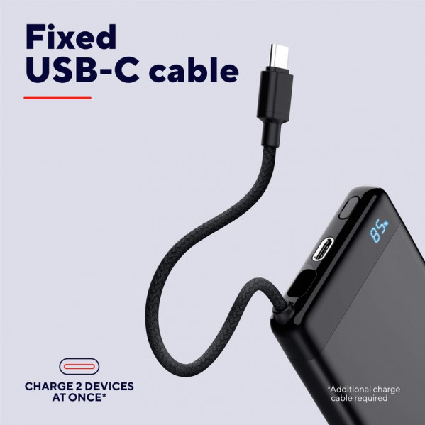 Універсальна мобільна батарея Trust Fiera 10000mAh 20W Black (25880)