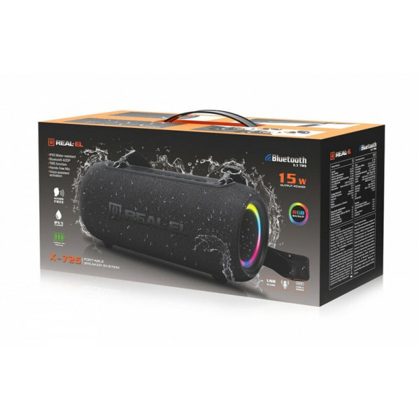 Акустична система REAL-EL X-725 Black