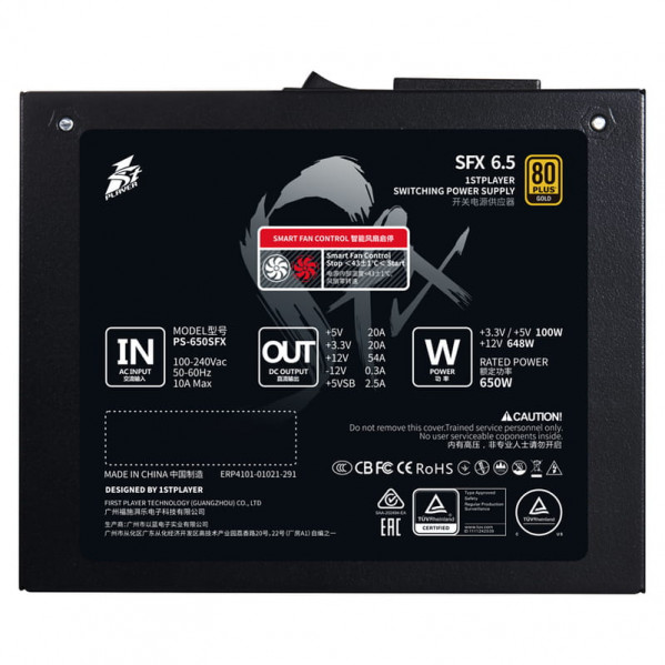 Блок живлення 1stPlayer PS-650SFX 650W (SFX-GLD-650-BK-EU)