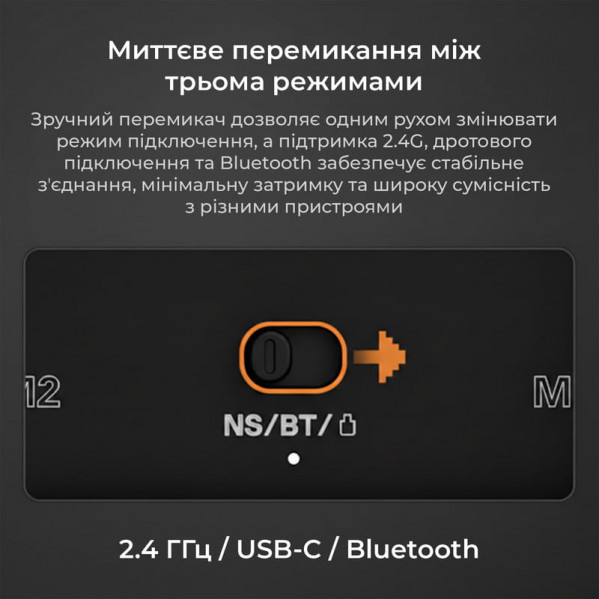 Геймпад Ajazz GP100S RGB Black