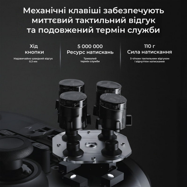 Геймпад Ajazz GP100S RGB Black