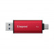 Накопичувач зовнішній SSD 1TB Kingston Dual Portable Red (SPSD/1TB)