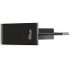 Мережевий зарядний пристрій Trust Urban Fast Dual USB-C&USB (17W, 2USB 3.0A) Black (21589)