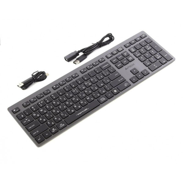 Клавіатура бездротова A4Tech FBX50C Grey