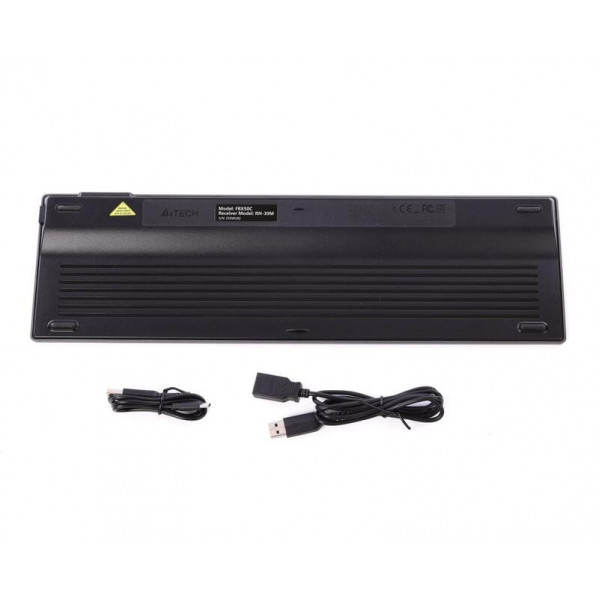 Клавіатура бездротова A4Tech FBX50C Grey