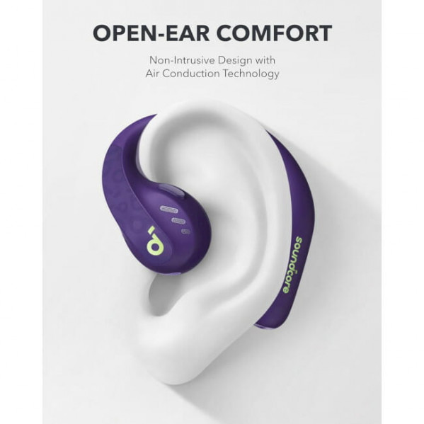 Bluetooth-гарнітура Anker SoundCore AeroFit Pro Purple (A3871GQ1)