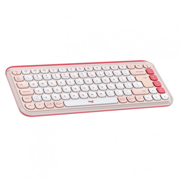 Клавiатура бездротова Logitech Pop Icon Keys Rose (920-013073)