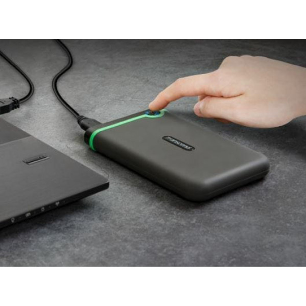 Накопичувач зовнiшнiй HDD 2.5" USB 2.0TB Transcend StoreJet 25M3 Iron Gray Slim (TS2TSJ25M3S)
